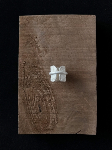 Tree bark ring set