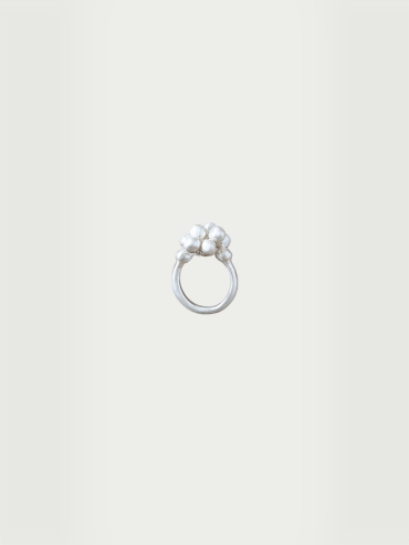 Silver Cluster of Seeds Ring