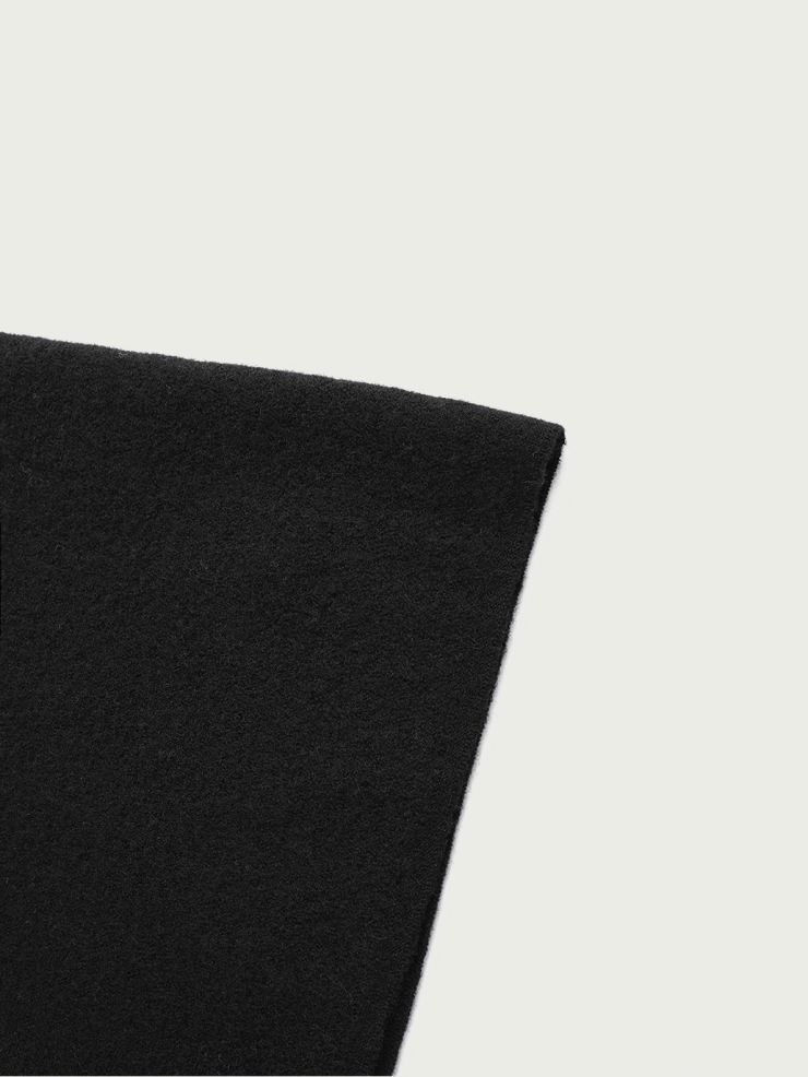 Black wool cardigan