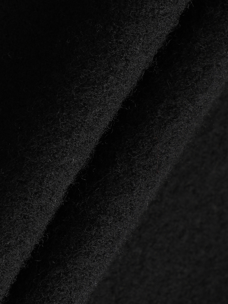 Black wool cardigan