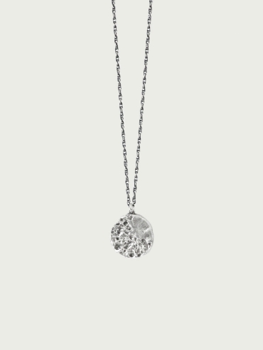 Silver merge necklace