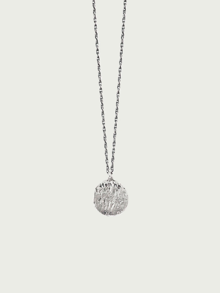 Silver merge necklace