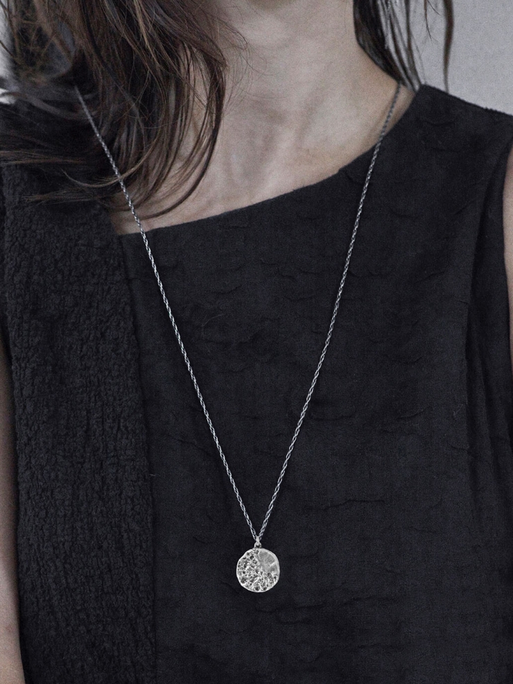Silver merge necklace