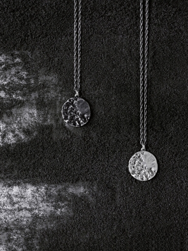 Silver merge necklace