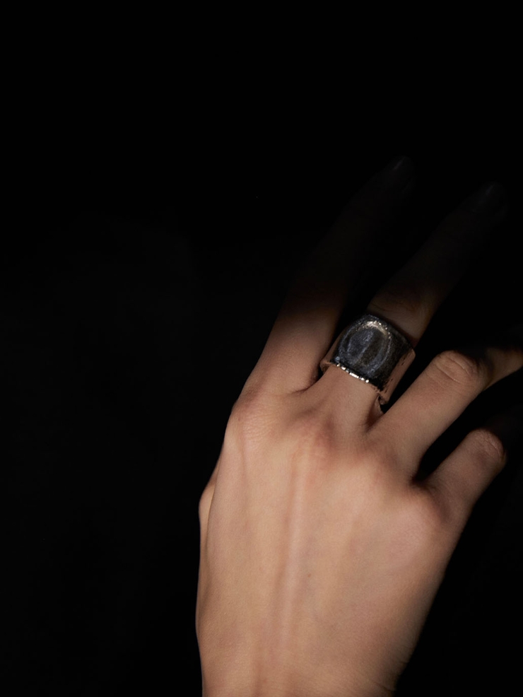 Silver raw ring