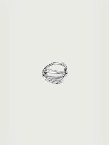 Three lines knots ring
