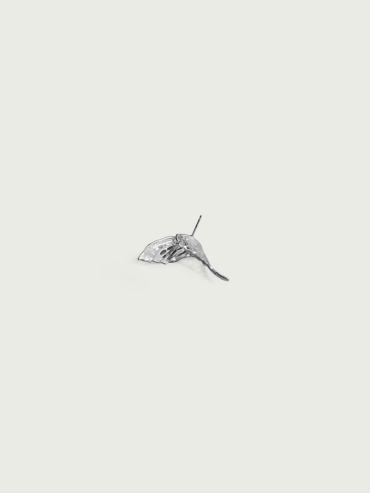 Silver remnant earings -pair