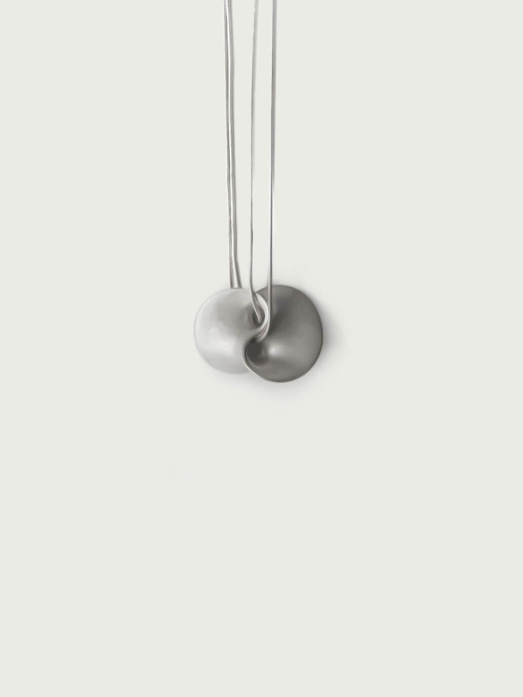 White wormhole necklace