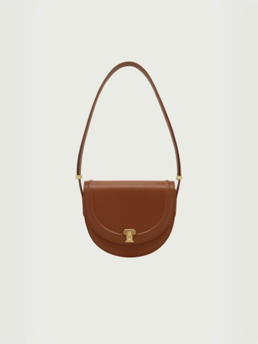 Caramel Brown Sunset Saddle Bag