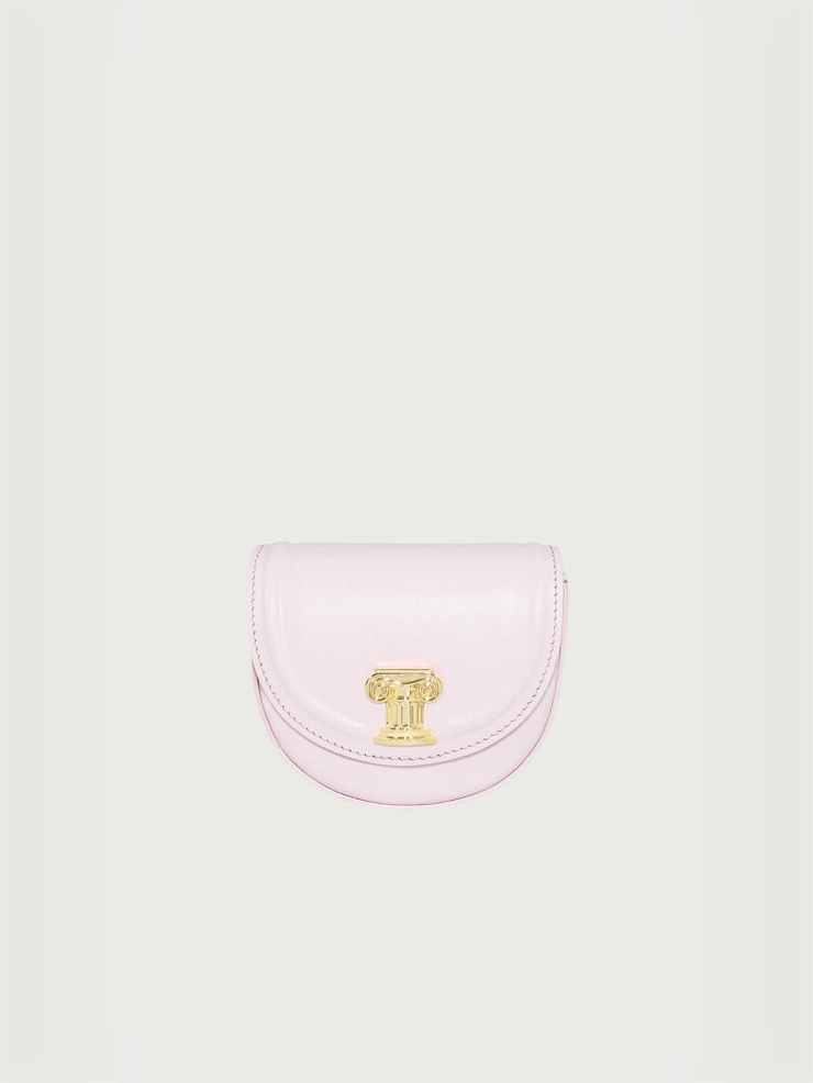 PaleDogwood Pink Mini Sunset Saddle Bag