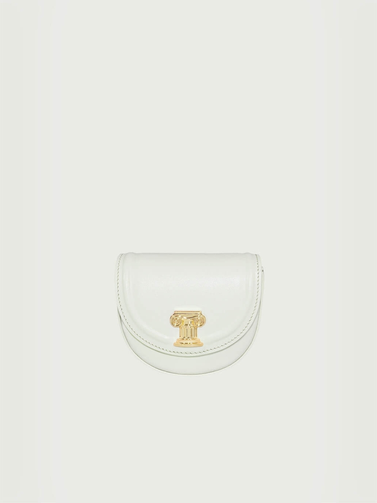 Bluish White Mini Sunset Saddle Bag