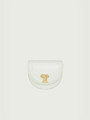Bluish White Mini Sunset Saddle Bag