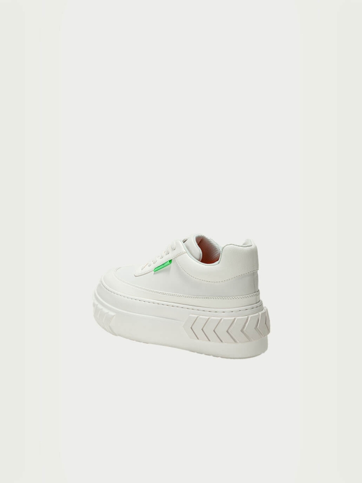 White tyres platform sneakers