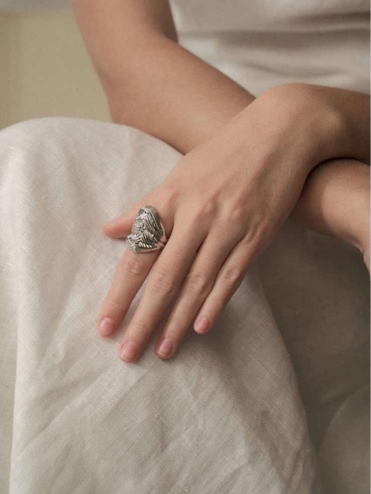 Silver Wave Ring