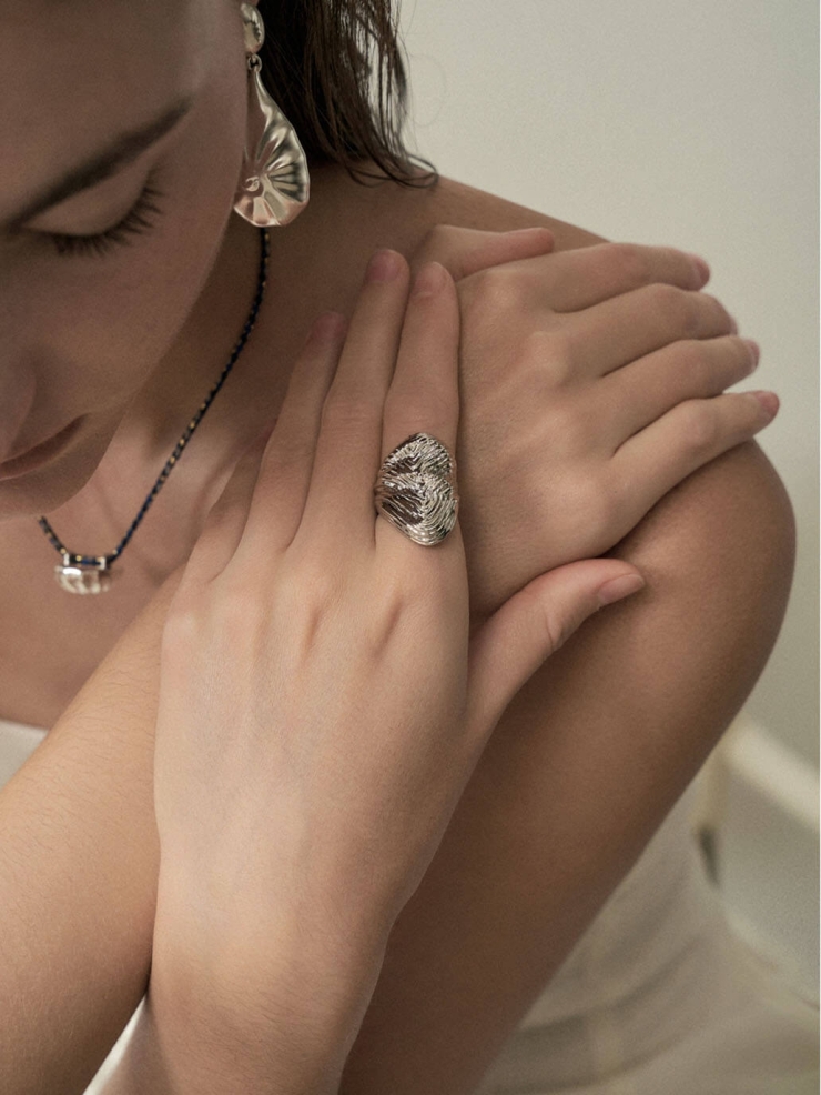 Silver Wave Ring