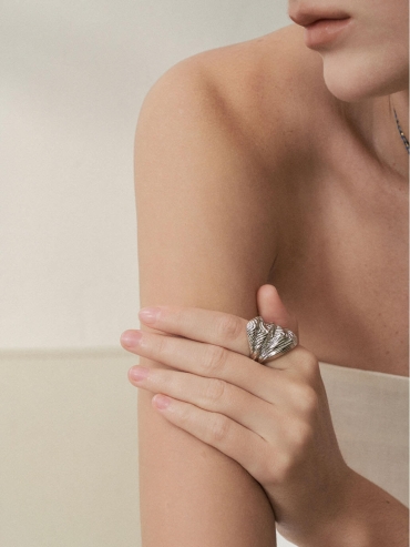 Silver Wave Ring