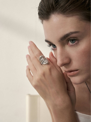 Silver Wave Ring