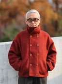 Red Double-Breasted Coat