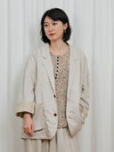 Beige Relaxed Blazer