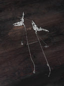Rouge Bird Stud Earring - single