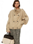 Double-Breasted Napoleon Trench Coat