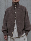 Brown Cheers Wool Cardigan