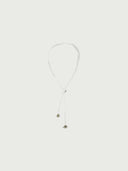 Hope Silver Ribbon Necklace