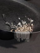 Snowfall on Branches Hair Clip
