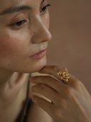Gold Peacock Tail Ring