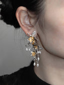 Golden Stamen Stud Earring - single