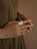 Silver Silken Feather Ring