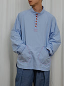 Blue Striped Pullover Shirt