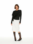 Silk-Blend Draped Top Set