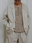 Beige Relaxed Blazer