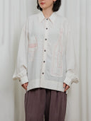 White Dionysus Washed Shirt