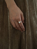 Silver Moonstone Ring