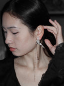Rouge Bird Stud Earring - single