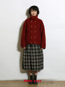 Red Double-Breasted Coat