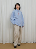 Blue Striped Pullover Shirt