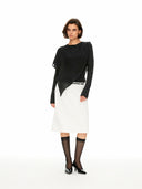Silk-Blend Draped Top Set