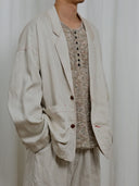 Beige Relaxed Blazer