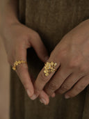 Gold Peacock Tail Ring