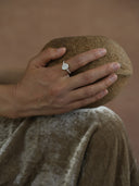 Silver Moonstone Ring