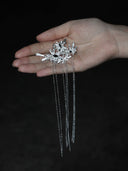 Frosted Blossom Hair Clip