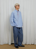 Blue Striped Pullover Shirt
