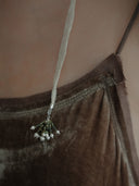 Hope Silver Ribbon Necklace