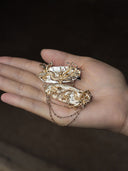 Golden Branch, Crescent Moon Hair Clip