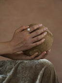 Silver Moonstone Ring
