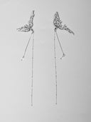 Rouge Bird Stud Earring - single