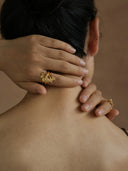 Gold Peacock Tail Ring